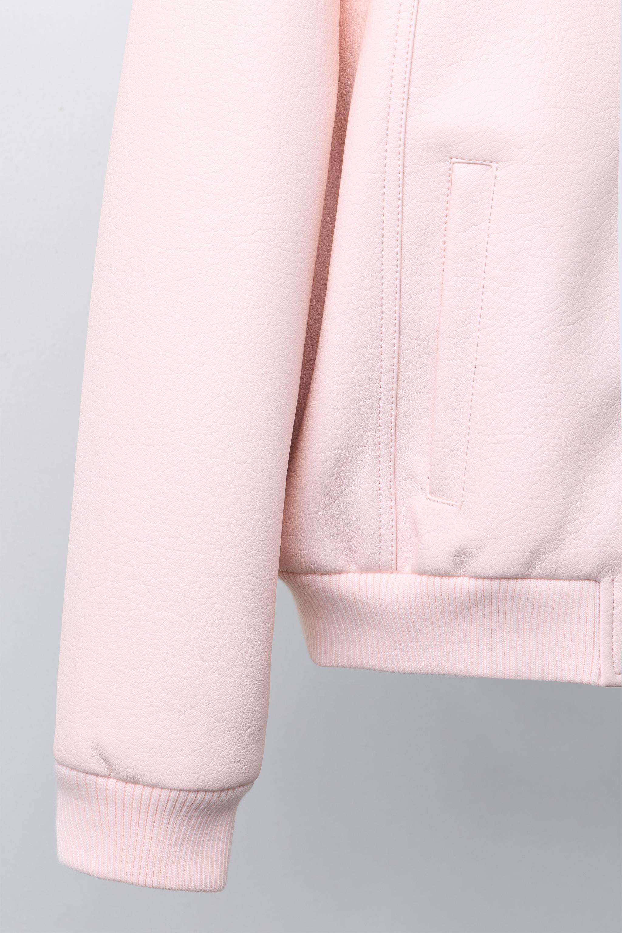 BLOUSON BOMBER EFFET MATIÈRE SYNTHÉTIQUE